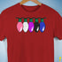 Genderfluid Pride Christmas Lights Premium Unisex T-Shirt - Red